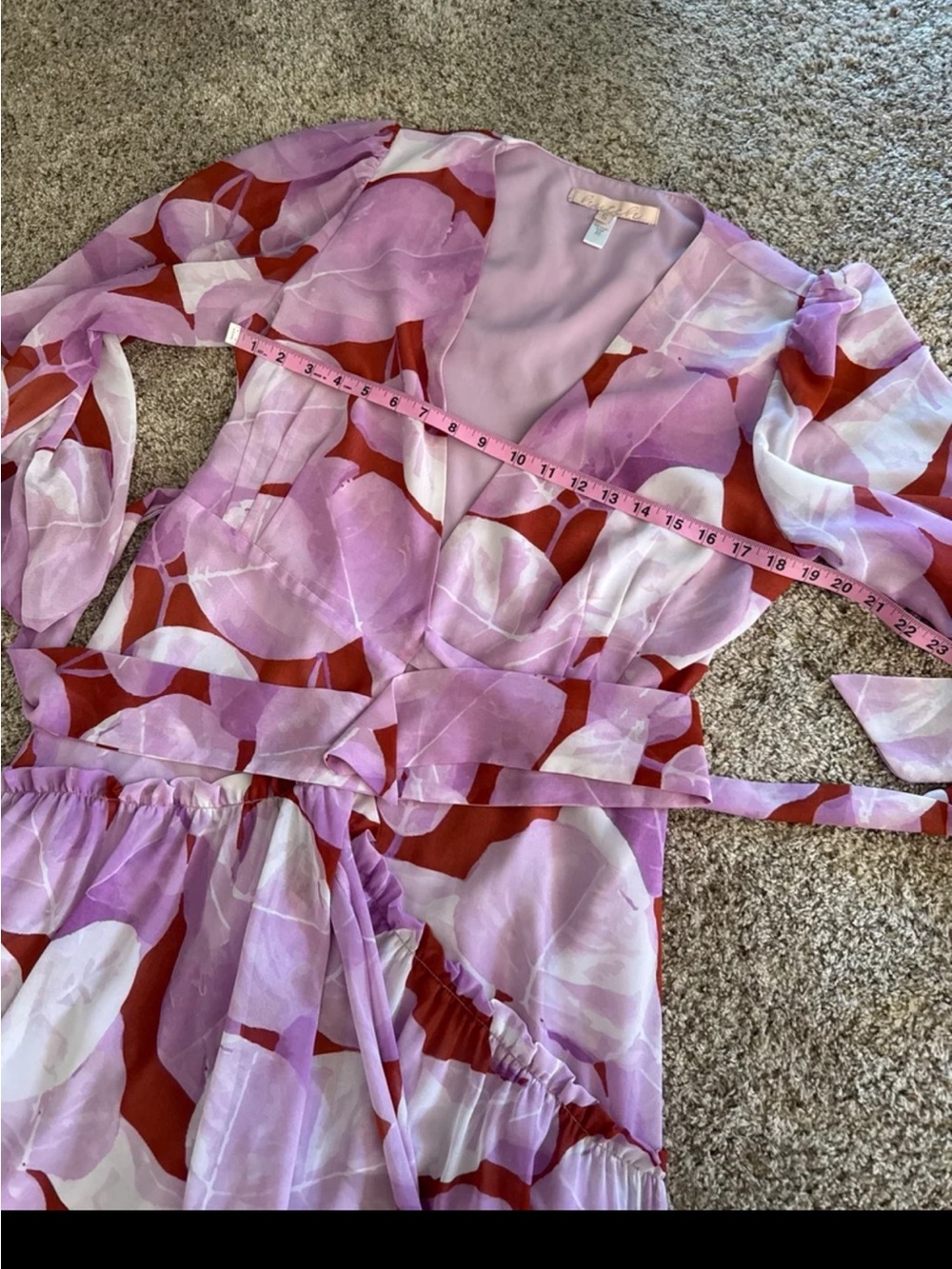 Anthropologie Hutch Geo Wrap Maxi Dress size Small - Picture 12 of 12